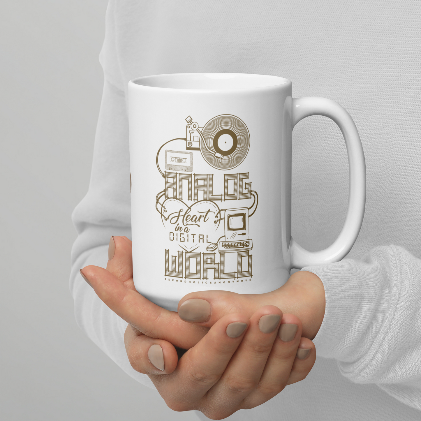 Analog Heart Mug